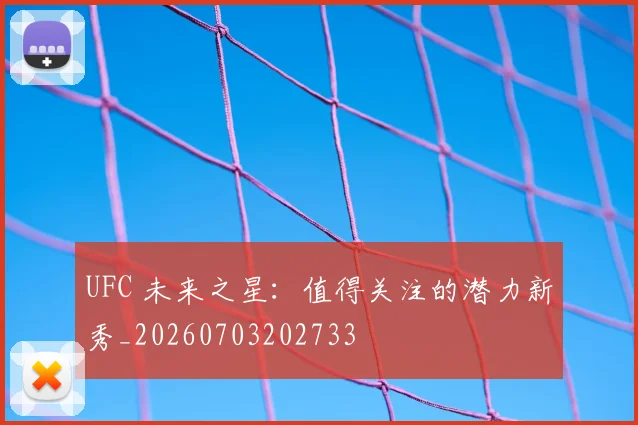 UFC 未来之星:值得关注的潜力新秀_20260703202733