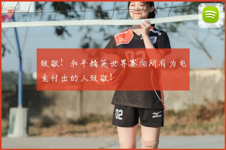 致敬！和平精英世界赛向所有为电竞付出的人致敬！
